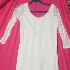 Hollister dress size L ivory